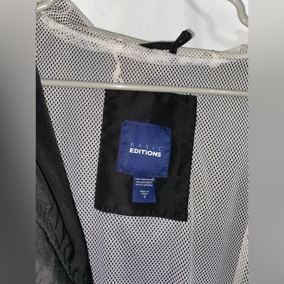 Basic Editions Black Windbreaker Jacket - Picture 4 of 5